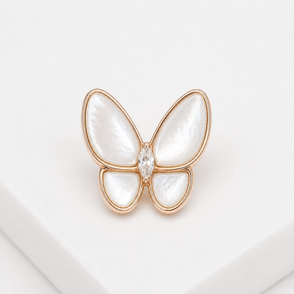 Van Cleef & Arpels Elegant Signature Earrings Style 1 | New with Box - Picture 5 of 9